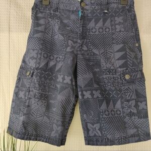 Shawn White Boys Blue Print Cargo Shorts Size 14💰